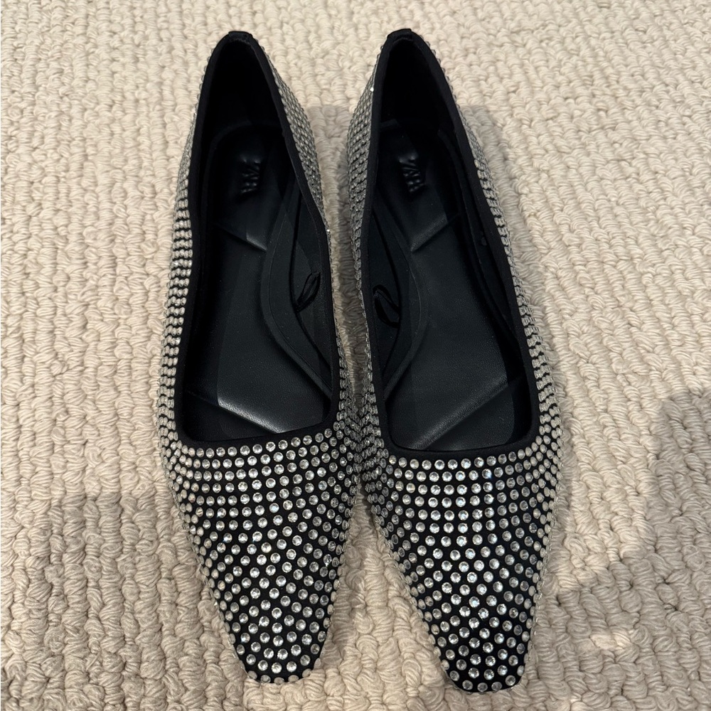 COPY - Zara rhinestone embellished flats